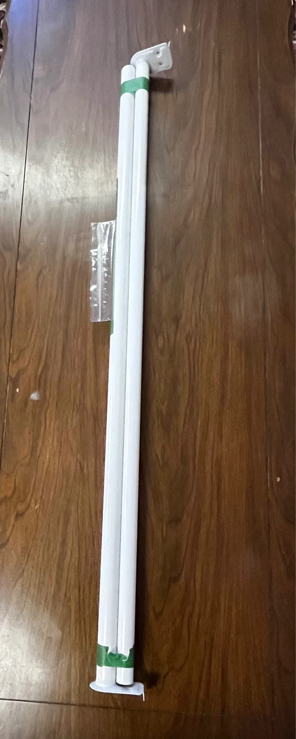 White Curtain Rod Set 37.5 inches