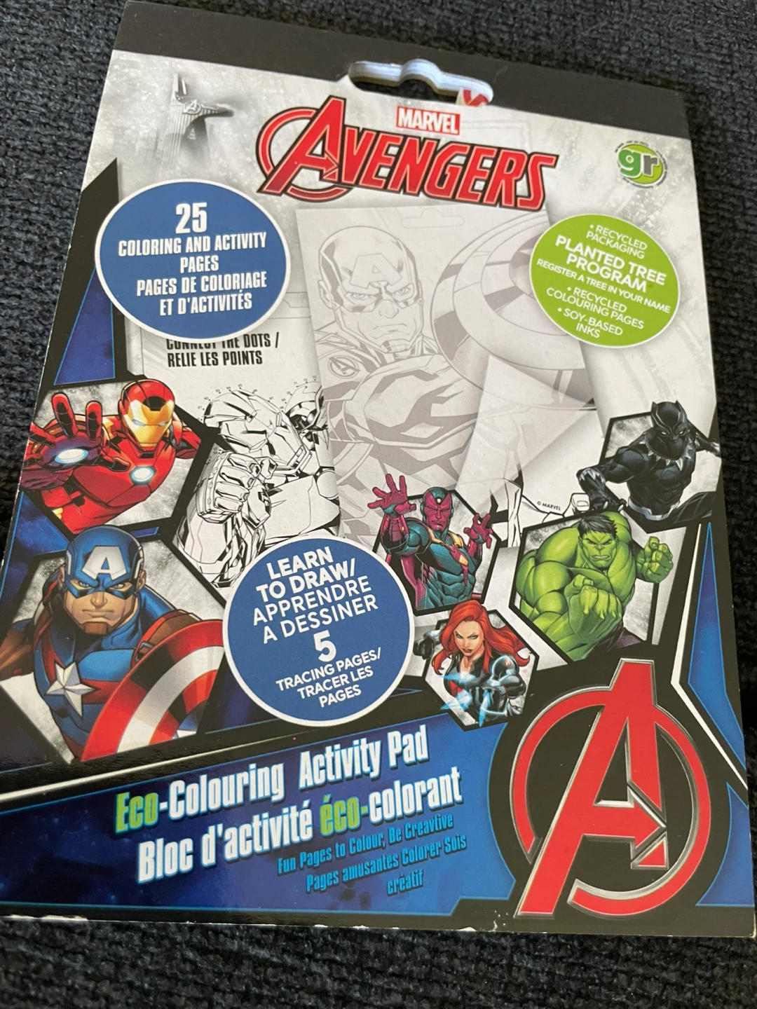 Marvel Avengers Eco-Colouring Activity book and bookmarks - photo 4