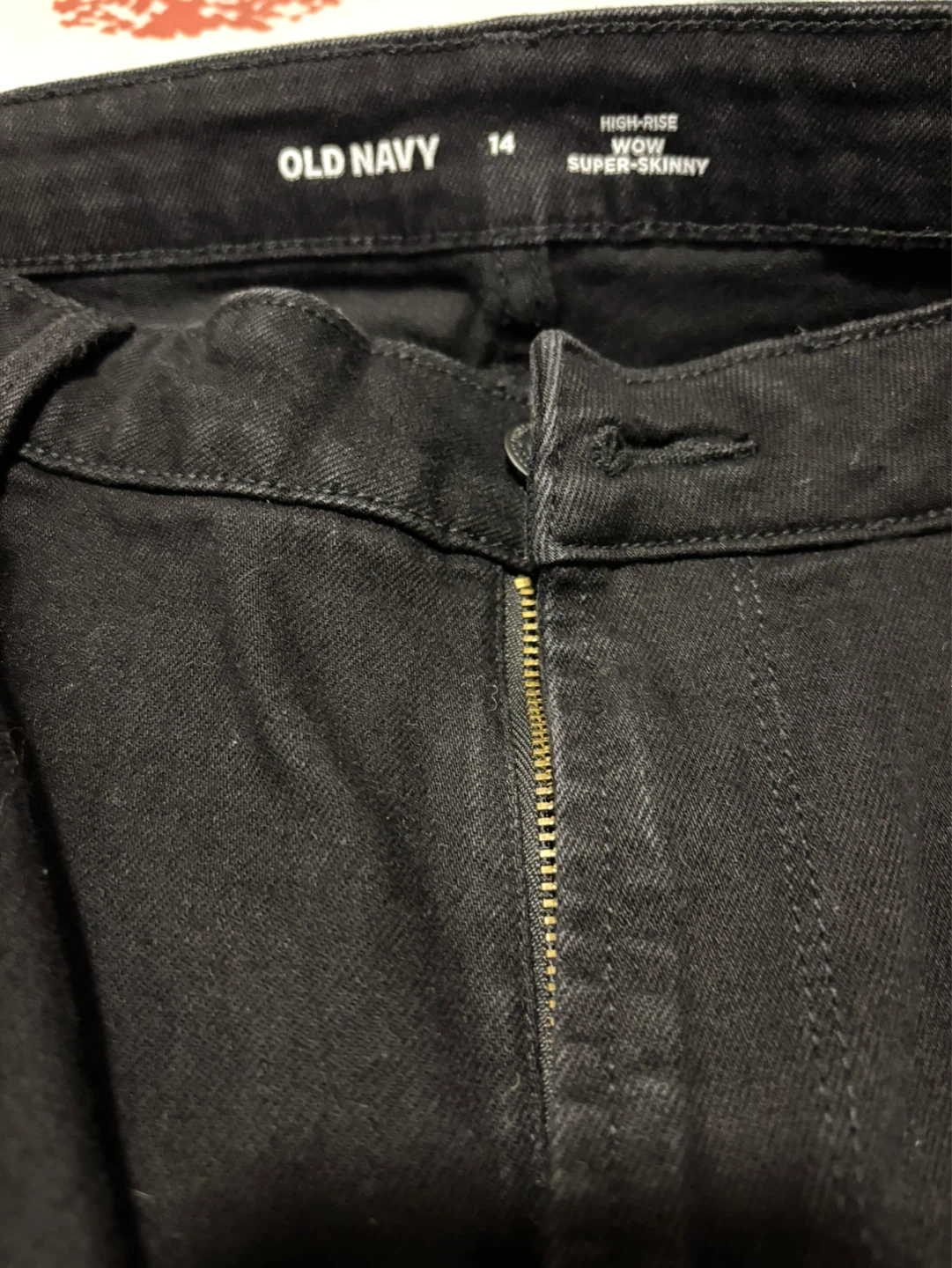 Old Navy High-Rise WOW Super Skinny Jeans Black Size 14 - photo 3