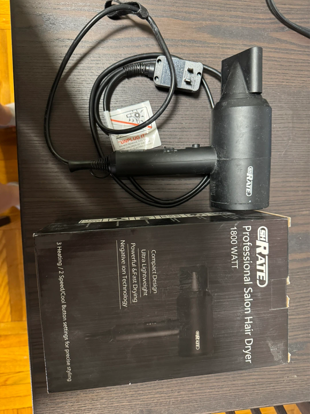 GRATE Professional Salon Hair Dryer 1800 Watt