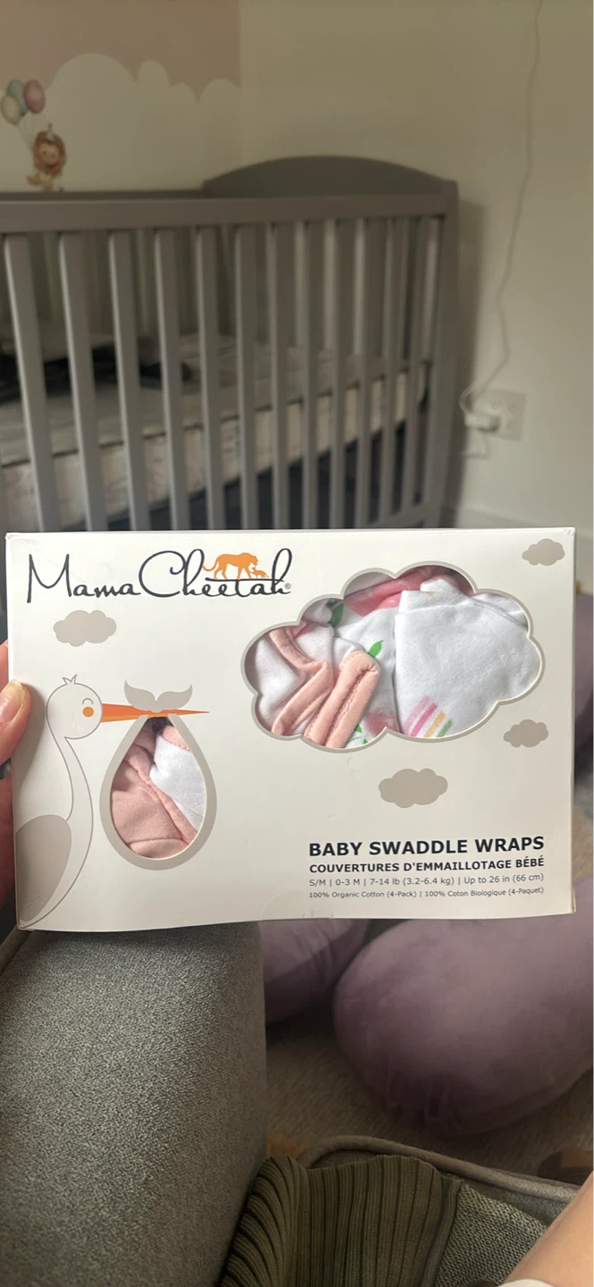 Mama Cheetah Baby Swaddle Wraps 4-Pack - photo 3