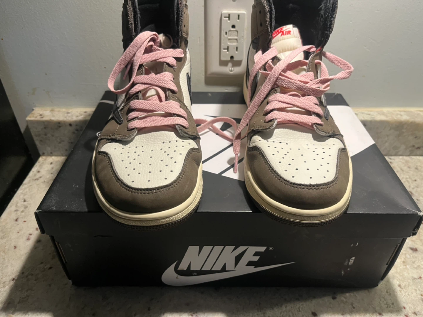 Air Jordan 1 High OG "Travis Scott" Sneakers - photo 3