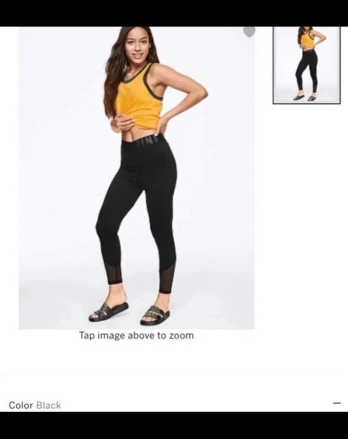 Victoria's Secret PINK Vintage Leggings with Mesh Detail