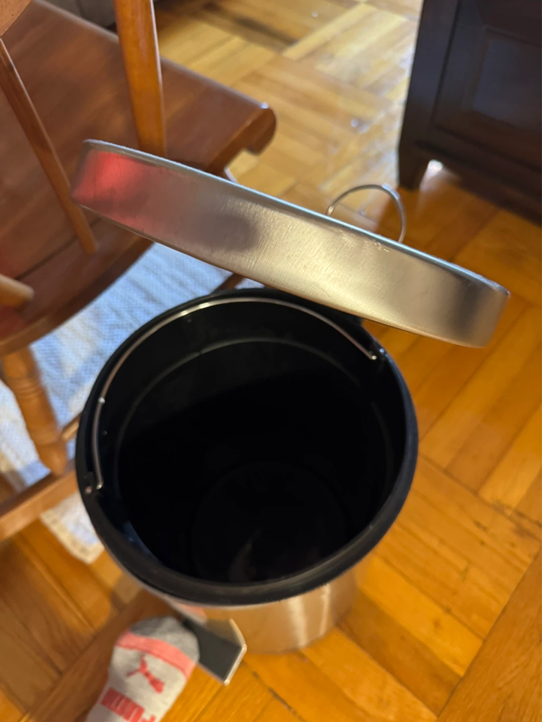 Stainless Steel Step Trash Can - photo 2