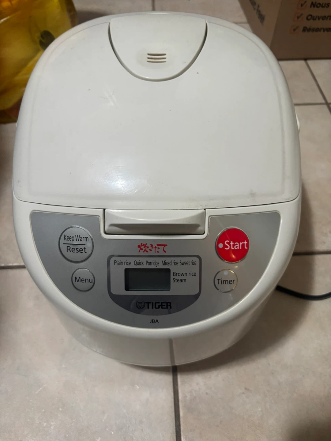 Tiger rice cooker
