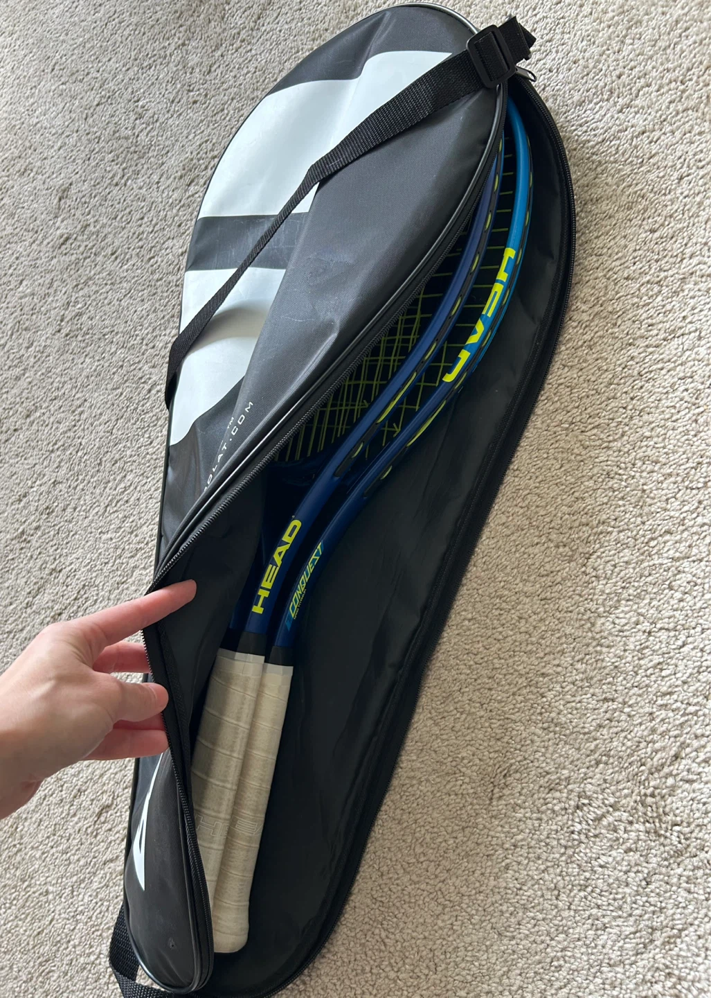 2 Head Tennis Racquets with Babolat Bag - photo 4