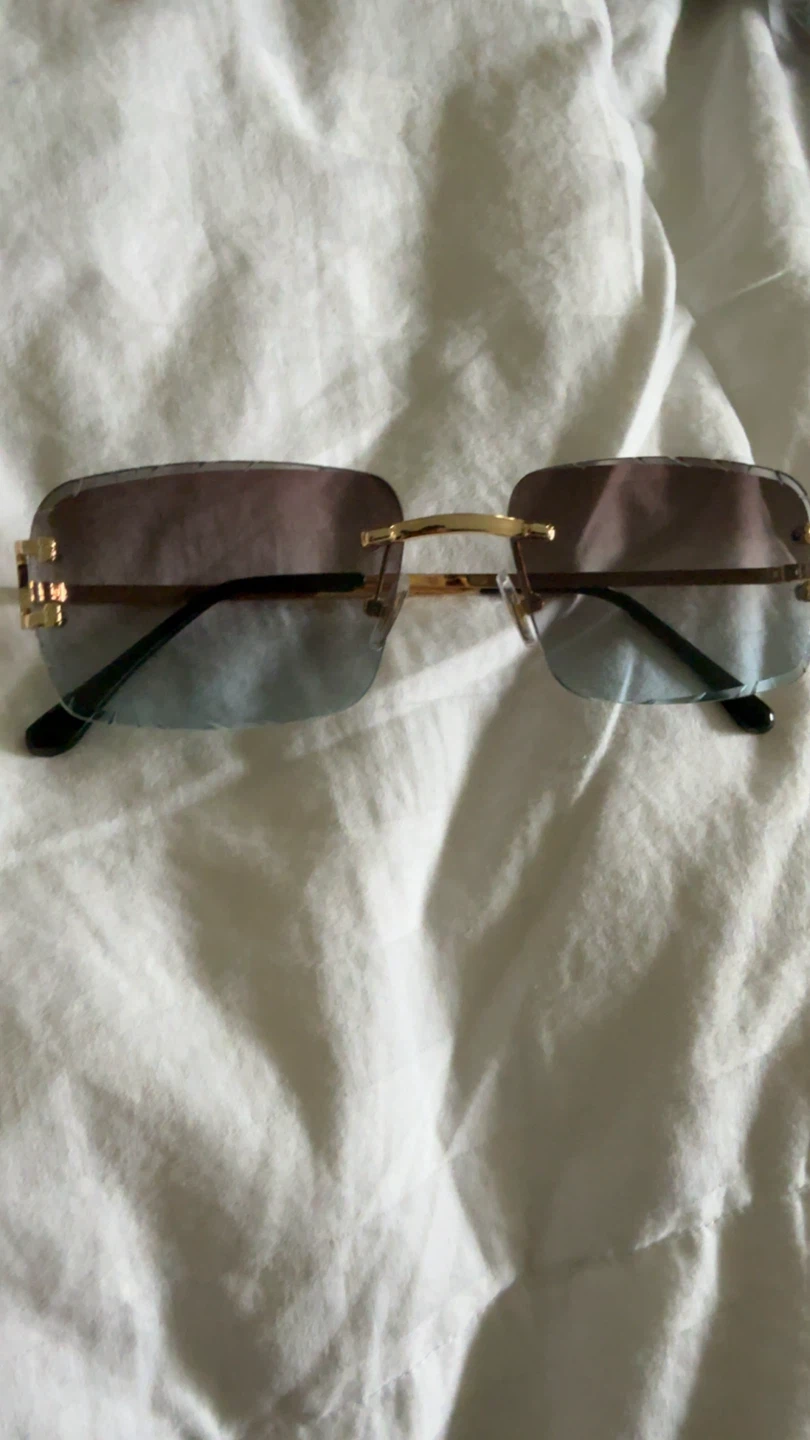 Cartier Rimless Sunglasses Gold Frame - photo 3