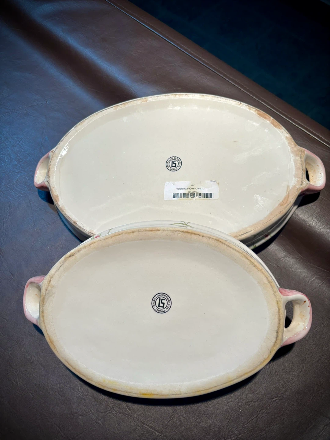 2 Ceramic Oval Baking Casserole Dishes - photo 3