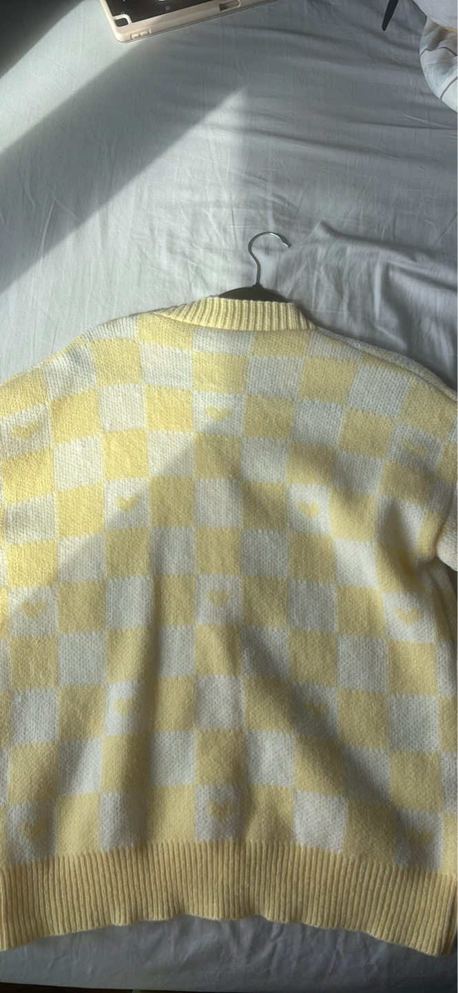 Pompompurin Yellow and White Checkered Cardigan - photo 2