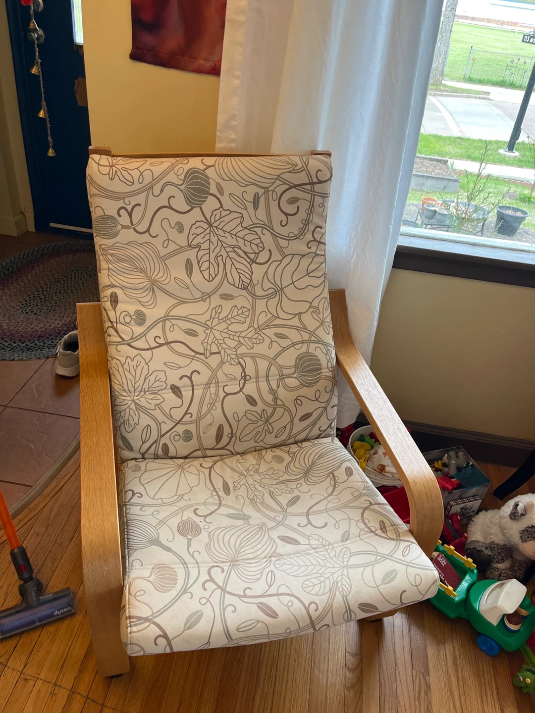 Accent Chair with Floral Pattern - photo 2