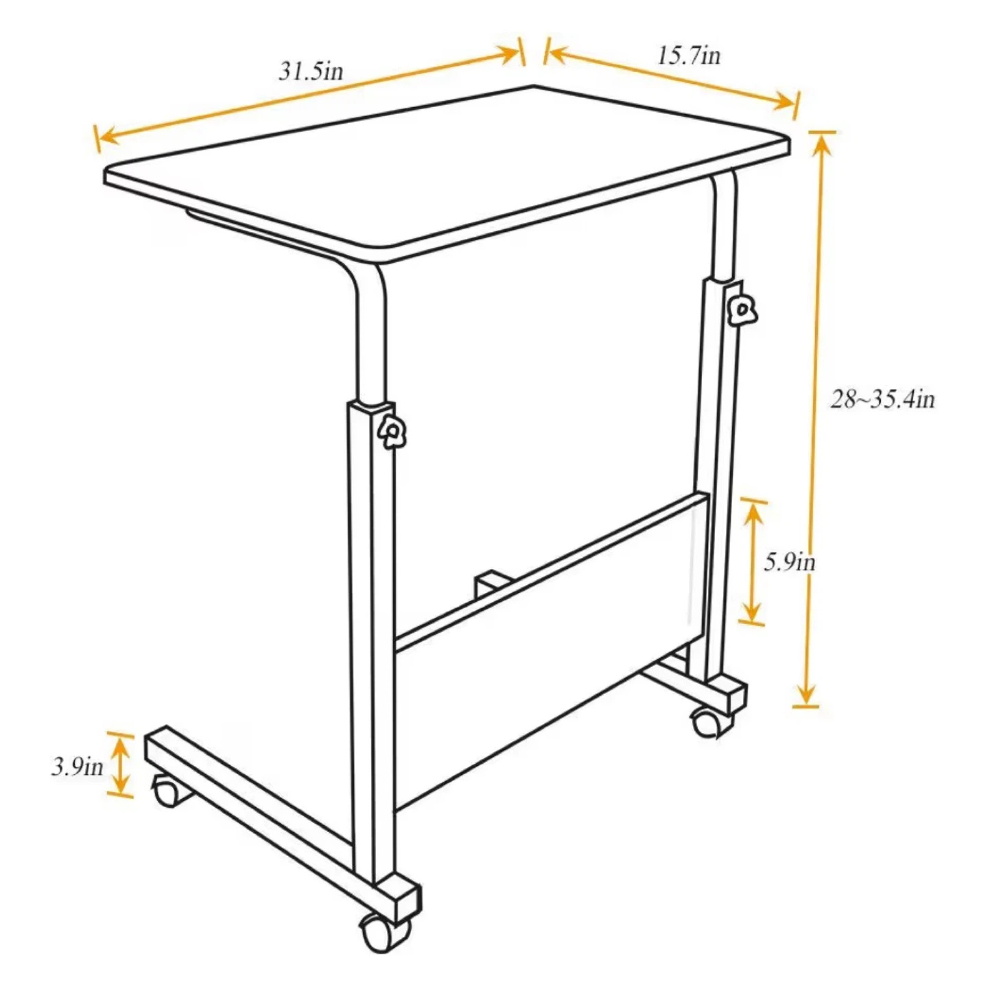 Adjustable Mobile Laptop Desk - photo 4