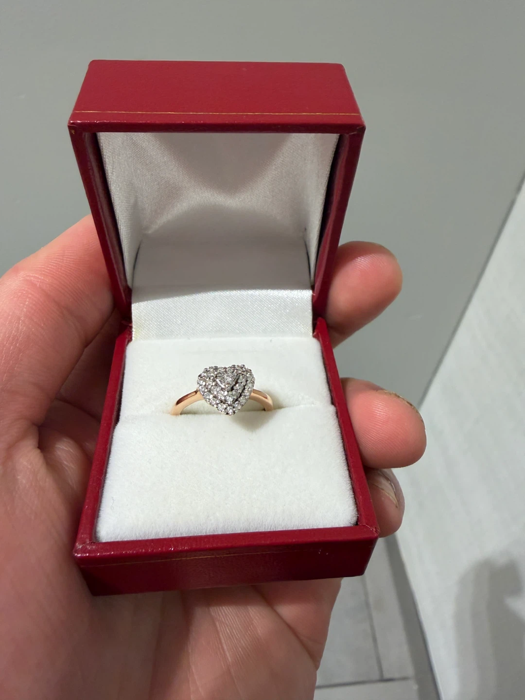 Heart Shaped Diamond Engagement Ring - photo 3