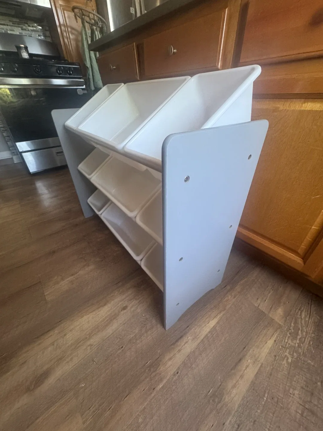 Delta Toy Organizer with 9 Bins (Grey & White) - photo 5