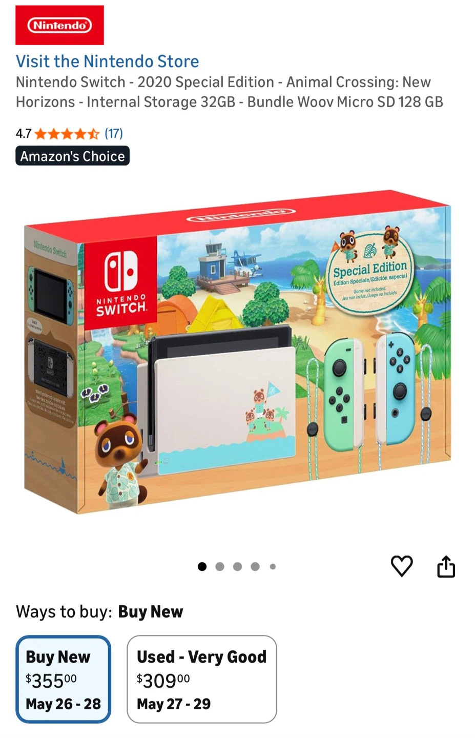 Nintendo Switch Animal Crossing Special Edition +@ - photo 4