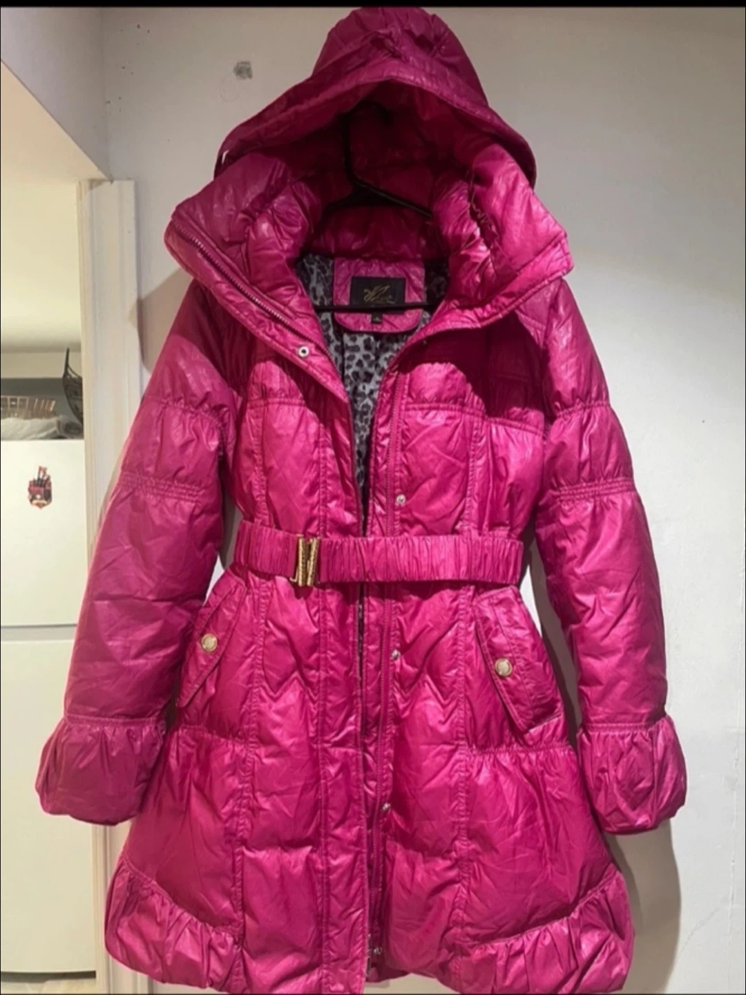 Chuangda Pink Puffer Coat XL