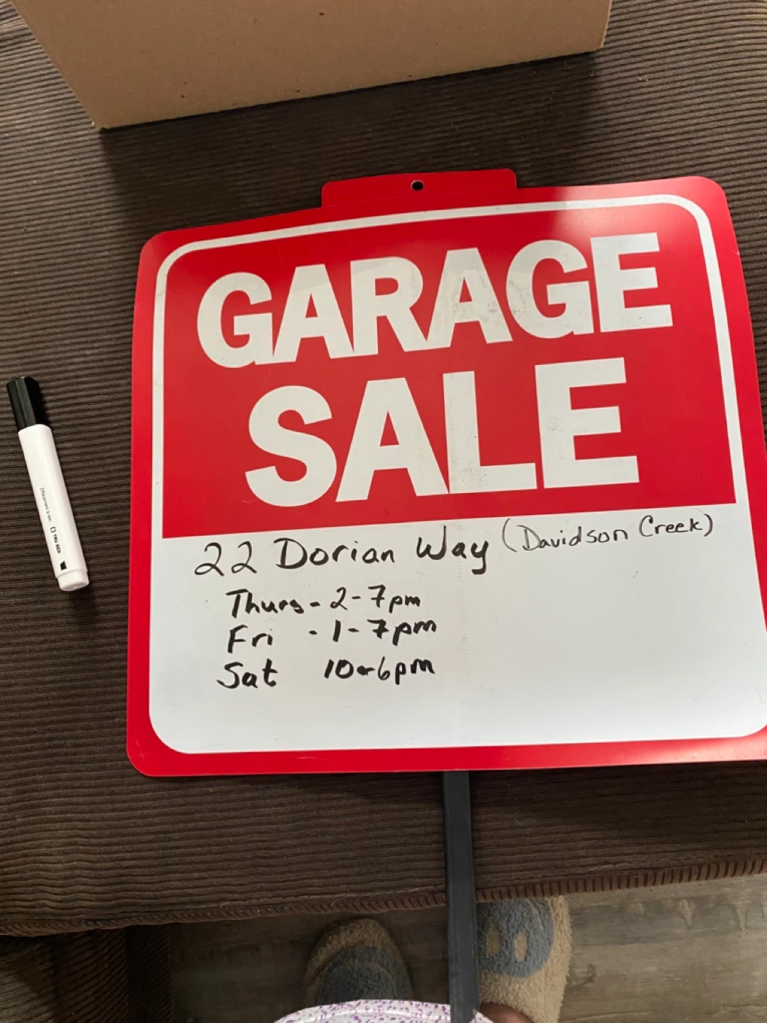 Garage Sale Sign