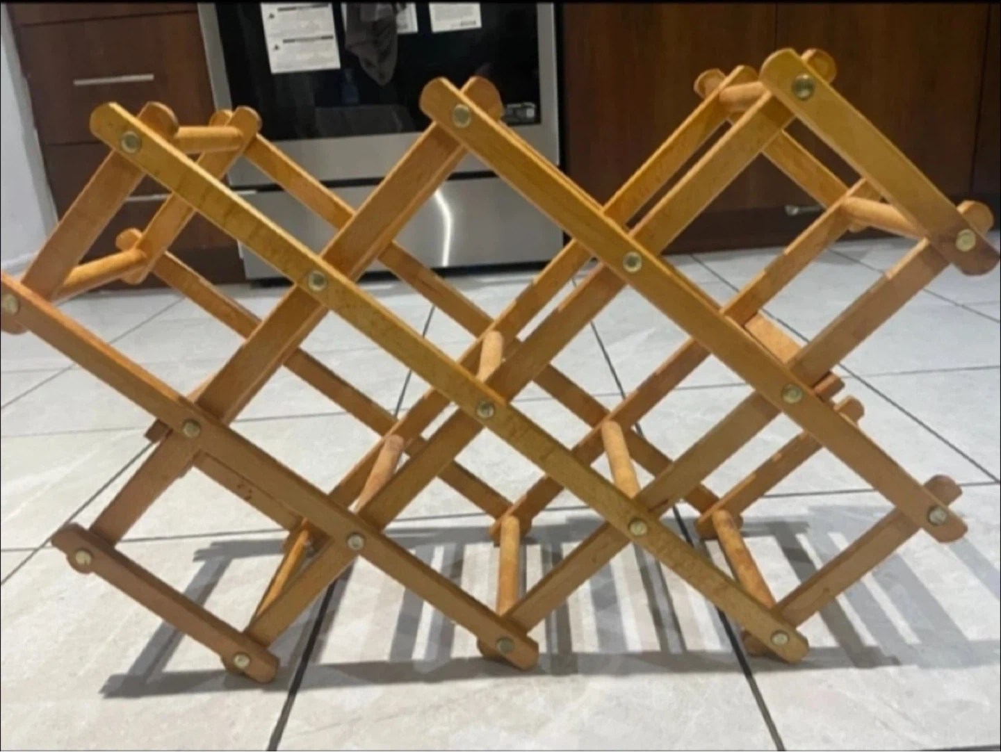 Wooden Folding Wine Rack - photo 2
