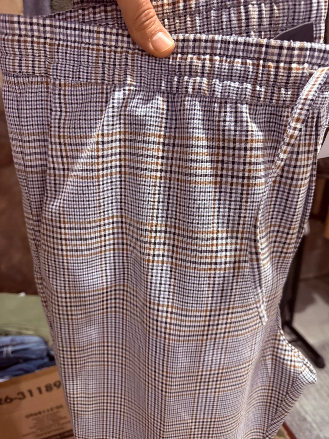 H&M Slim Fit Plaid Pants - Size L - photo 2