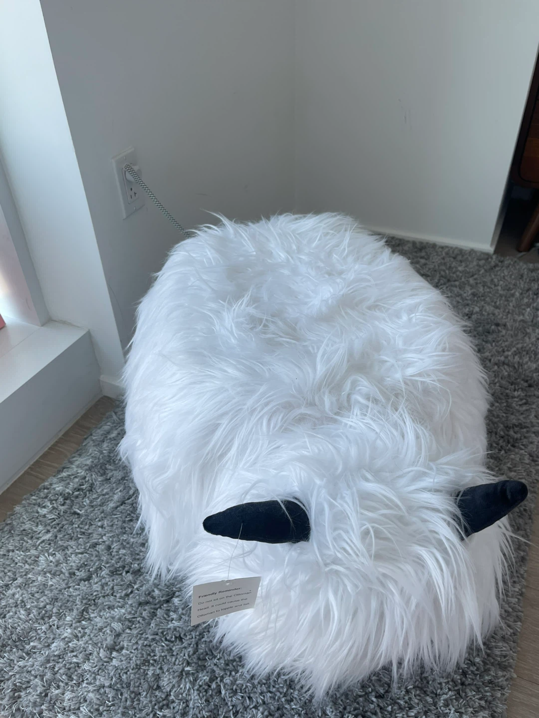 🐏  Fluffy Sheep Ottoman 🐏 - photo 3