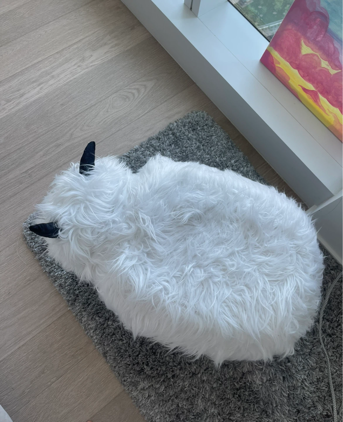 🐏  Fluffy Sheep Ottoman 🐏 - photo 2