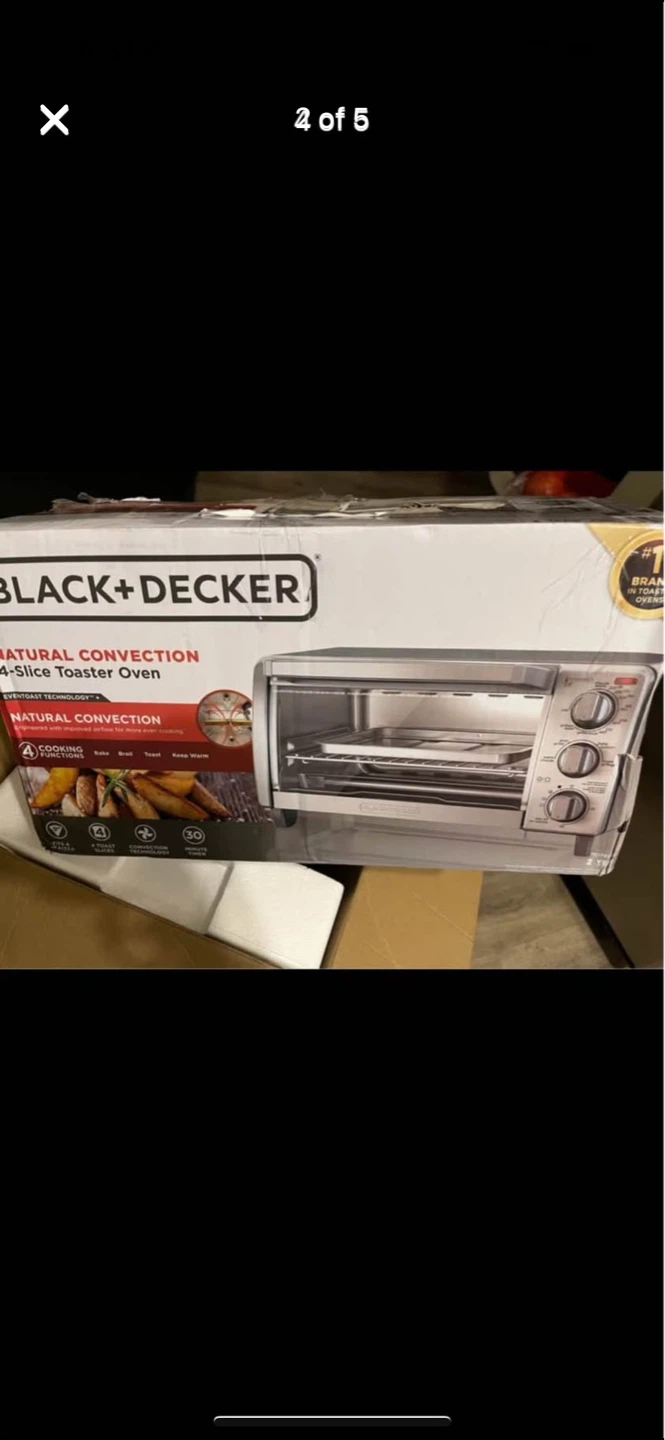 BLACK+DECKER Natural Convection 4-Slice Toaster Oven - photo 2