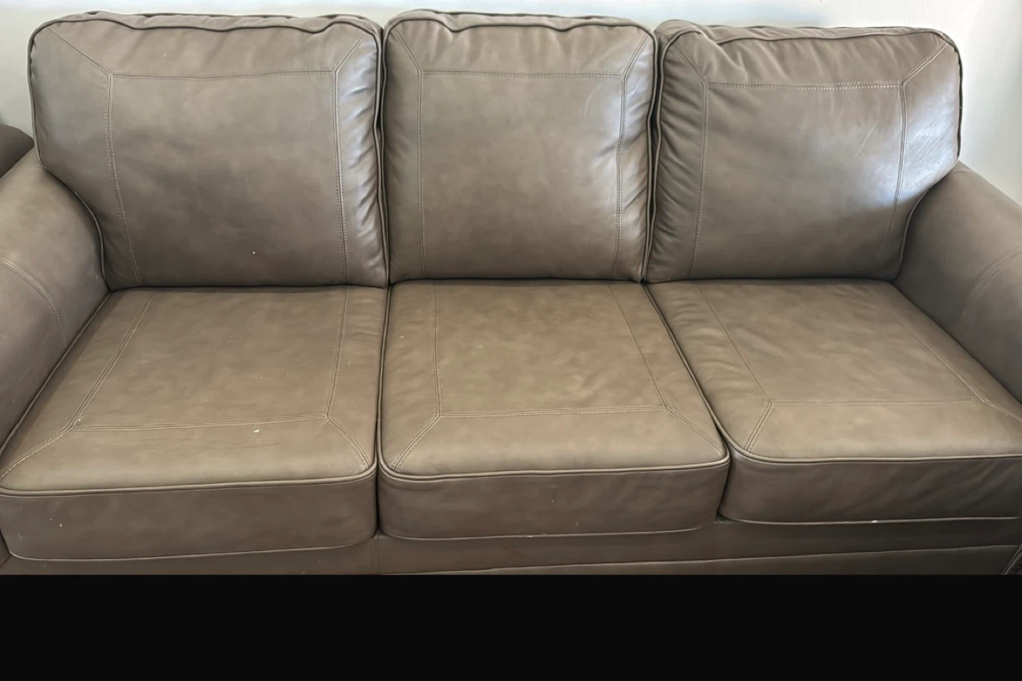 Leather sofa set - photo 2