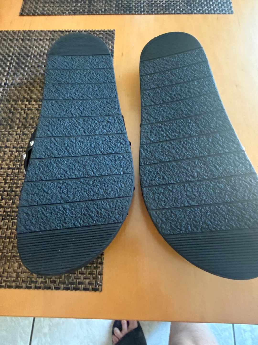 Black studded slide sandals - photo 3