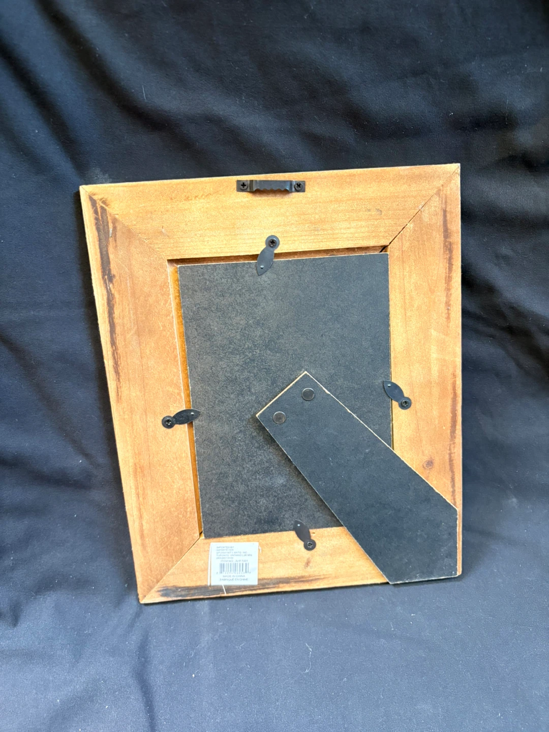 Decorative Picture Frame - Distressed Blue, White & Orange - photo 2
