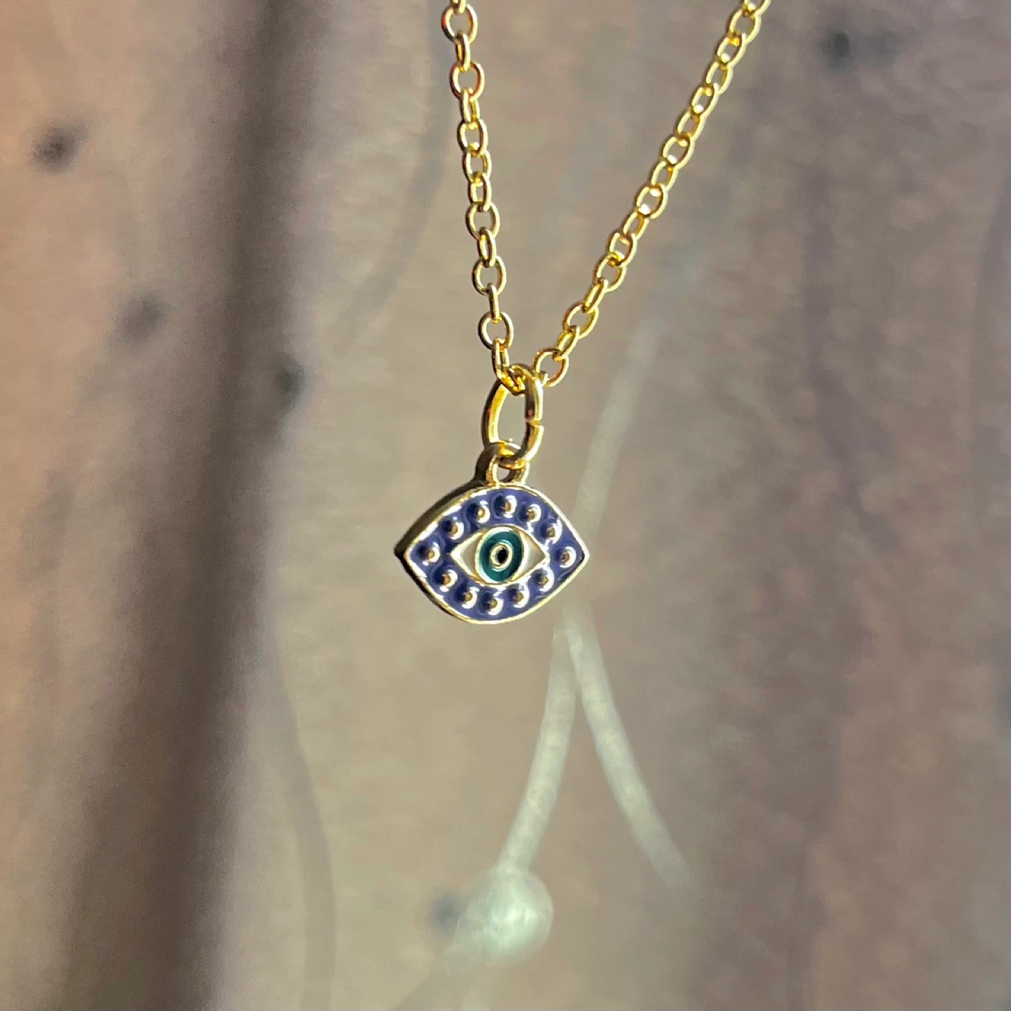 Evil Eye Necklace (14k Gold Plated) - photo 2