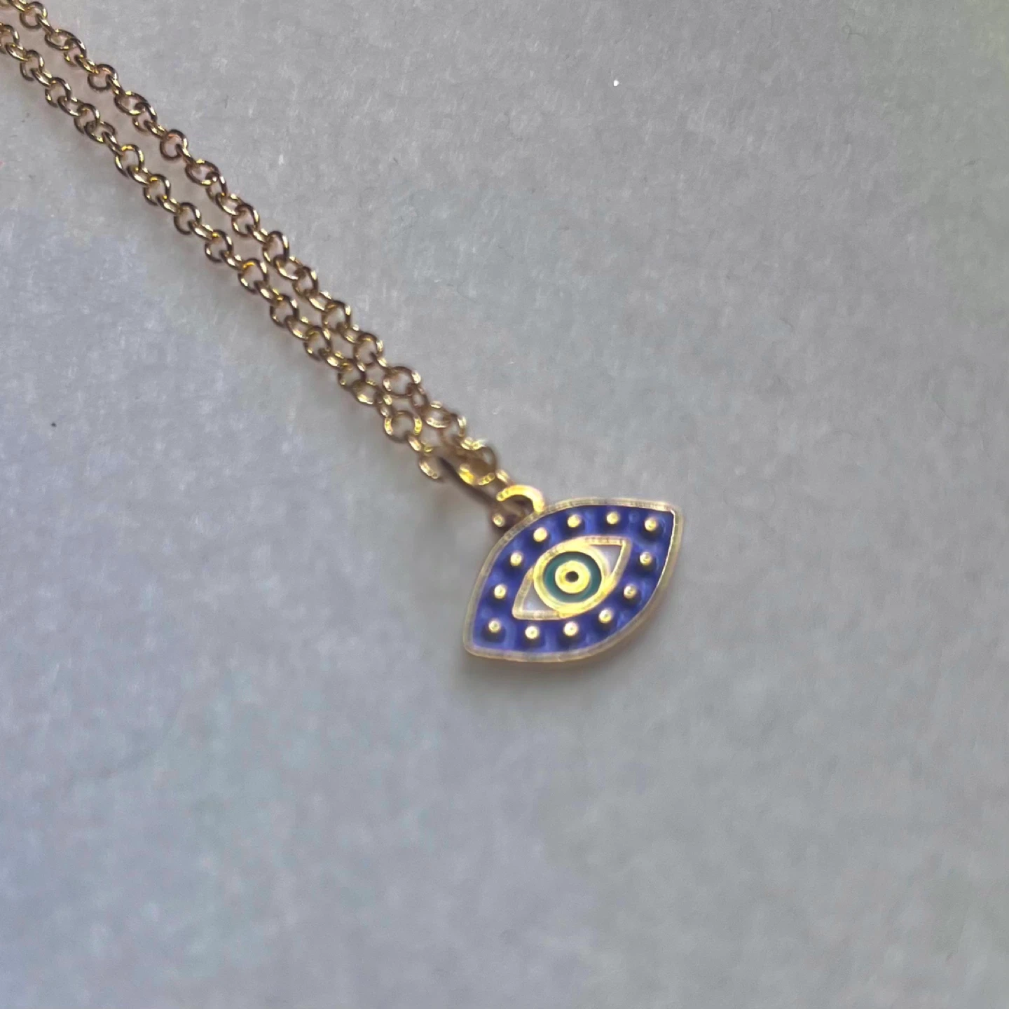 Evil Eye Necklace (14k Gold Plated) - photo 3