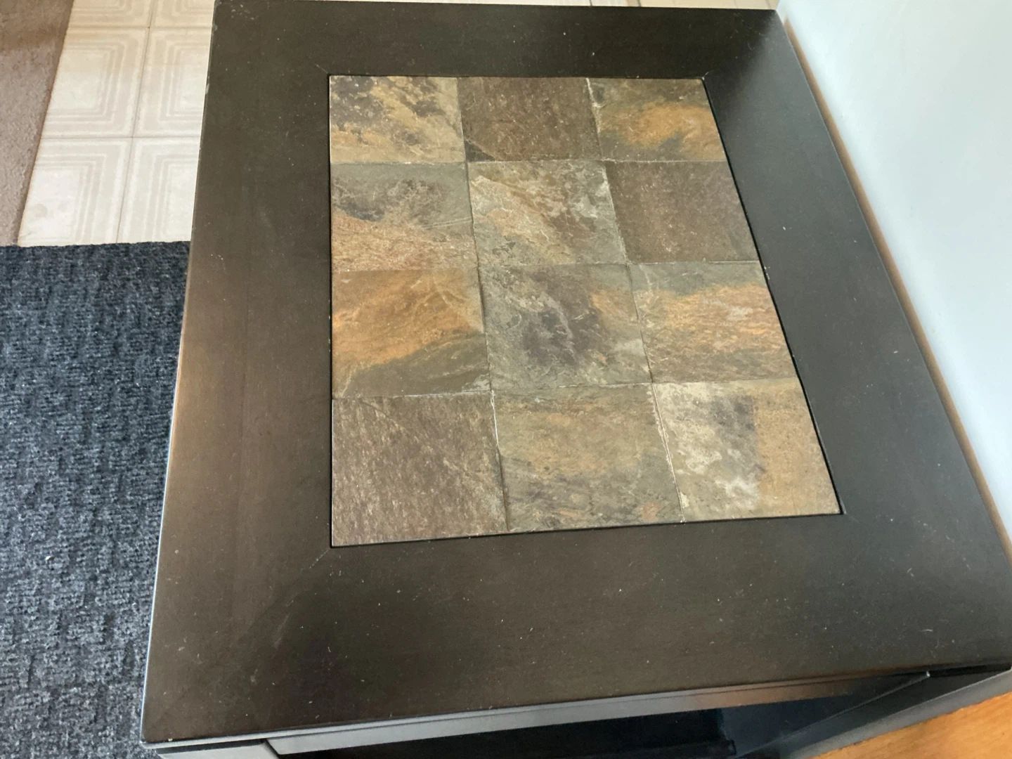 End Table with Slate Top - photo 2