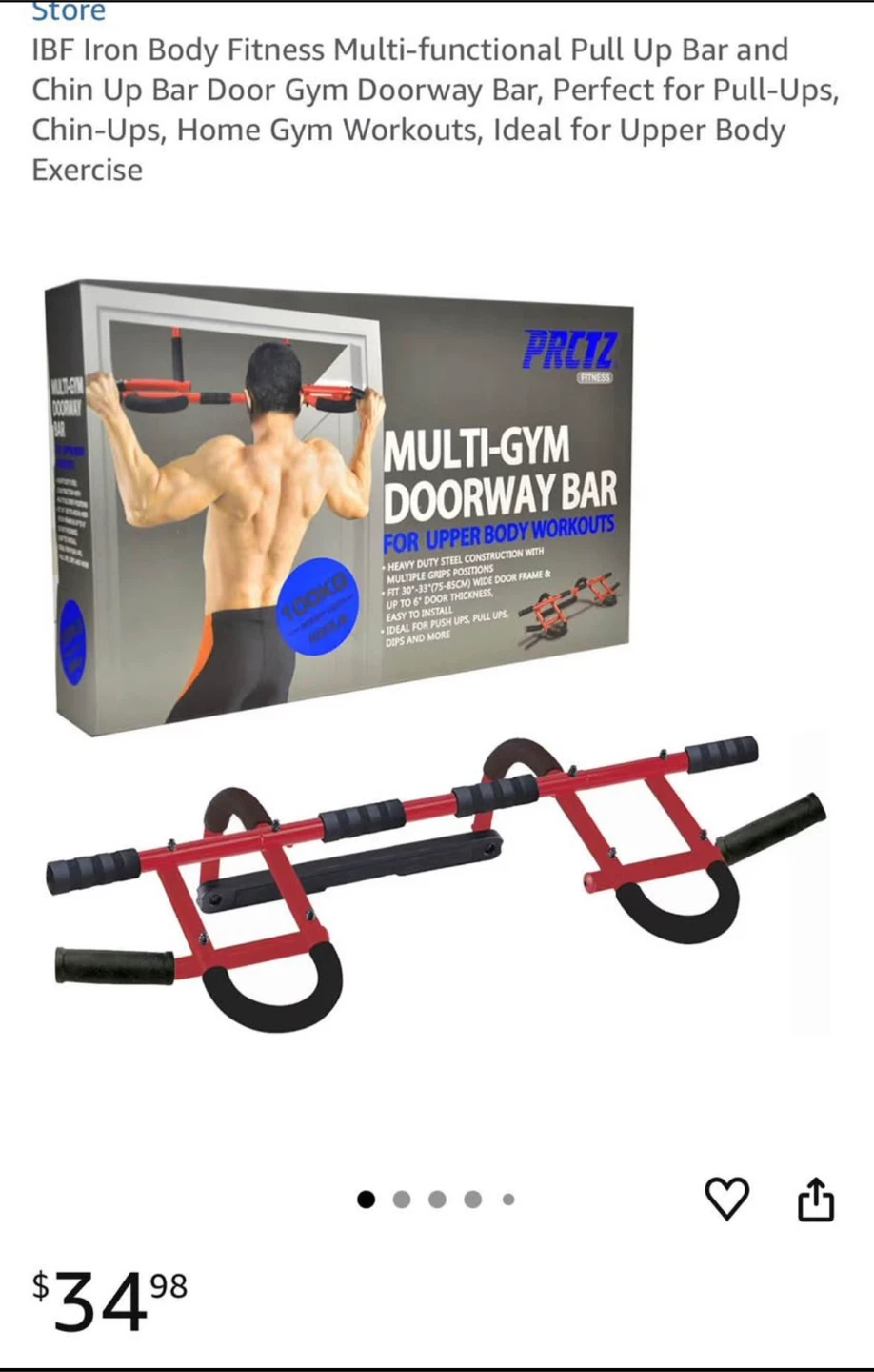 Pull up bar