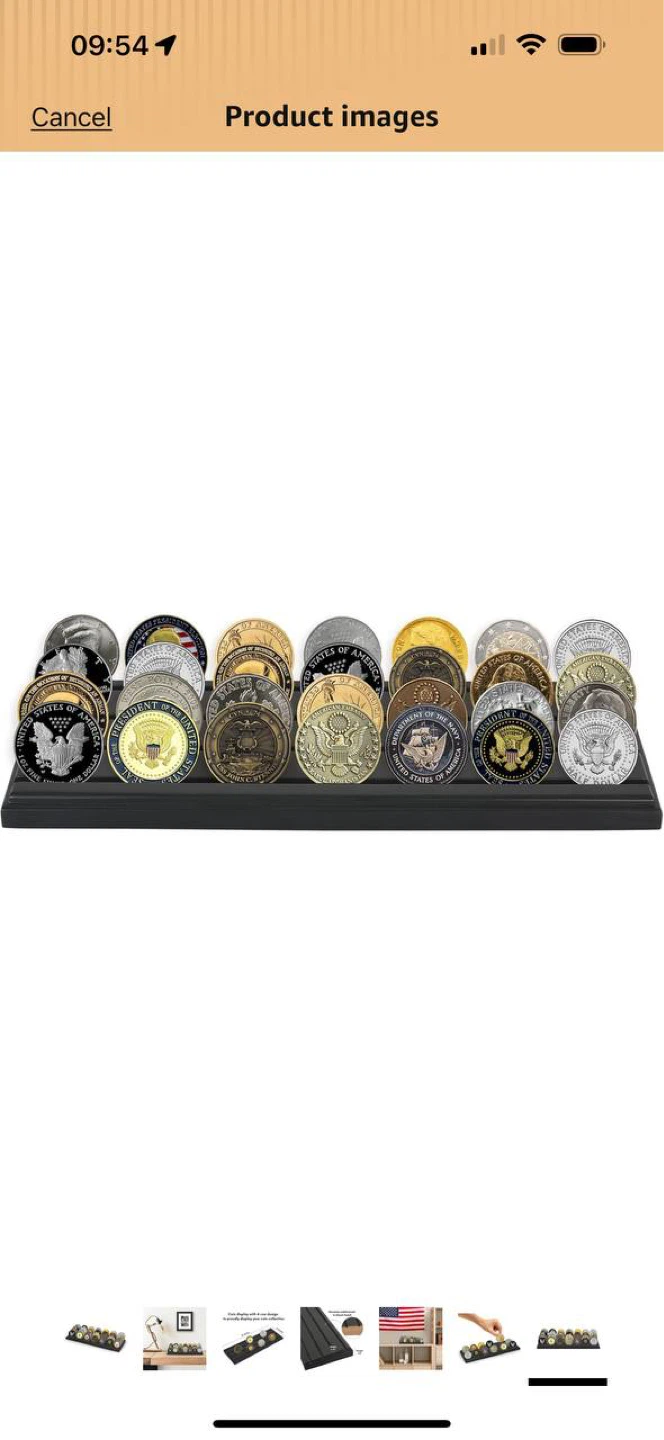 Americanflat 12x4 Challenge Coin Display Stand - photo 2
