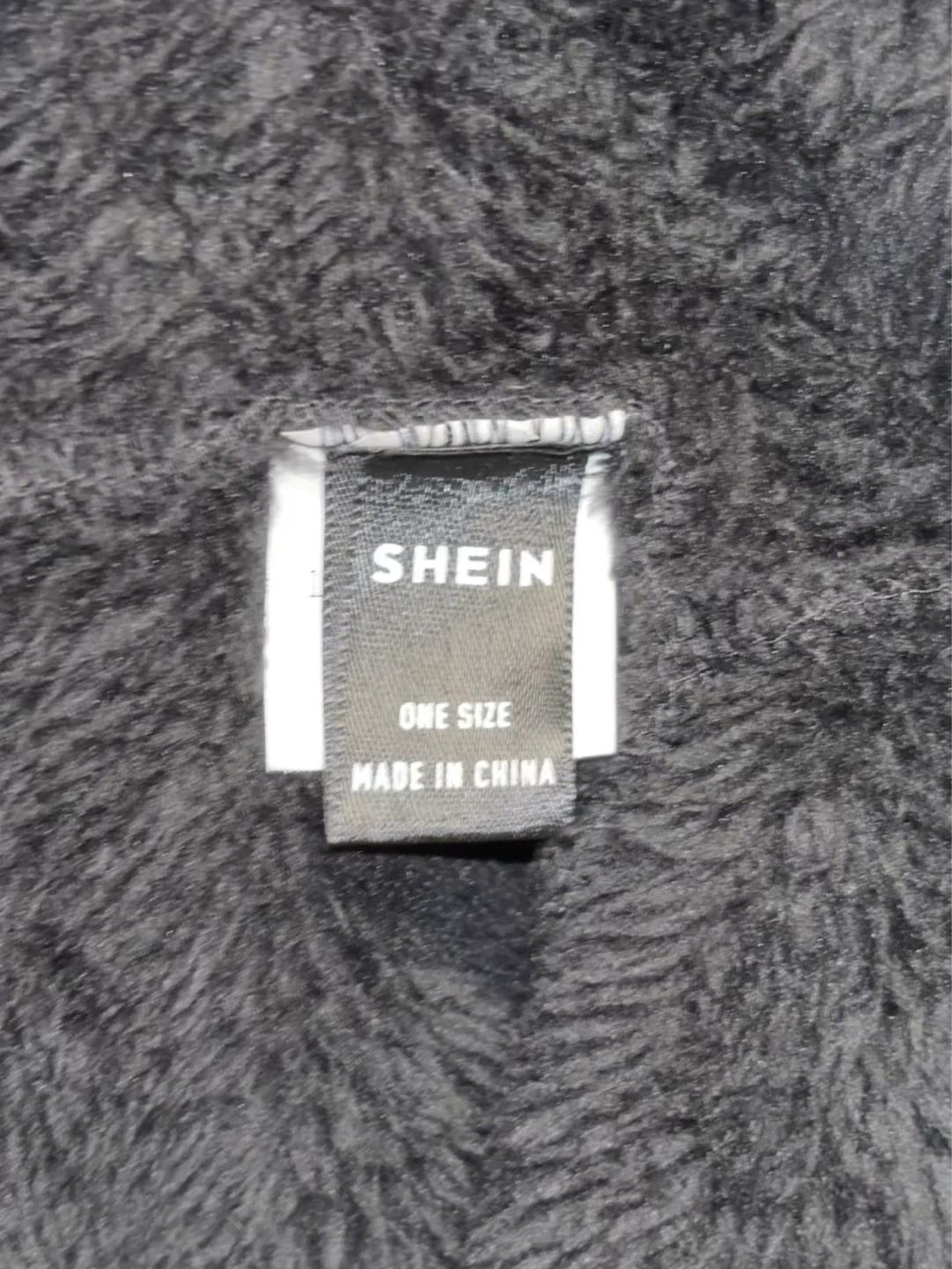 SHEIN Black & Tan Plush Hooded Cape - photo 5