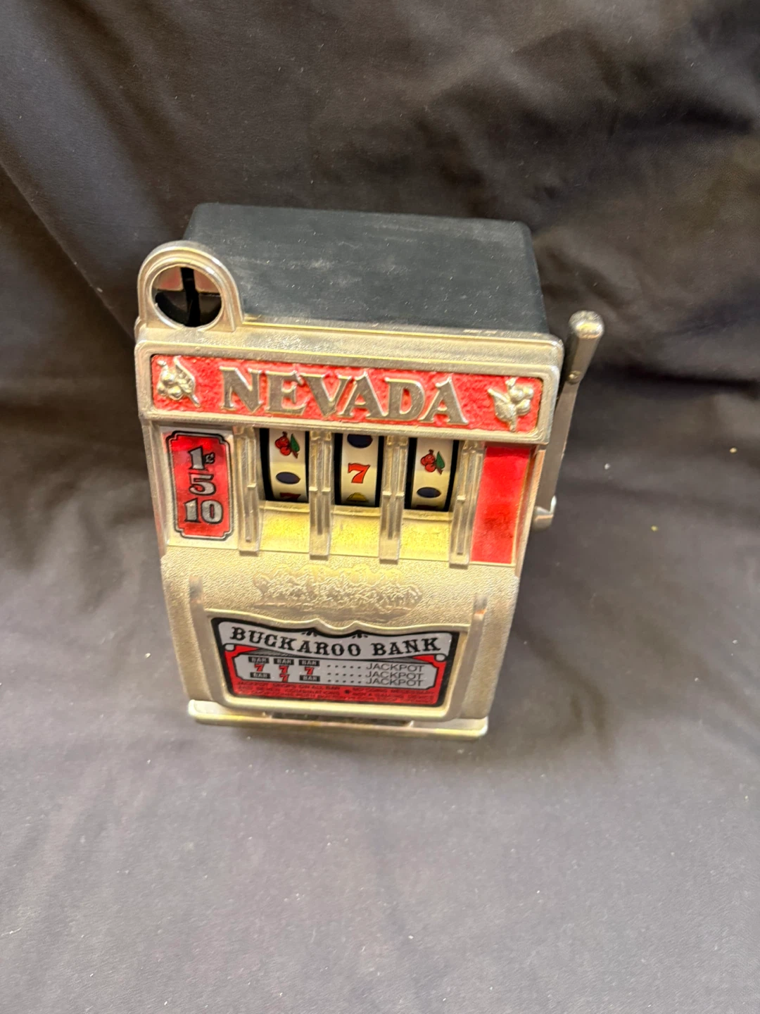 Nevada Buckaroo Bank Slot Machine Piggy Bank - photo 2