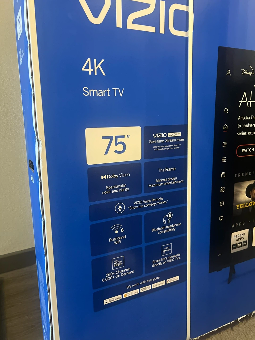 VIZIO 75" 4K Smart TV box only - photo 3