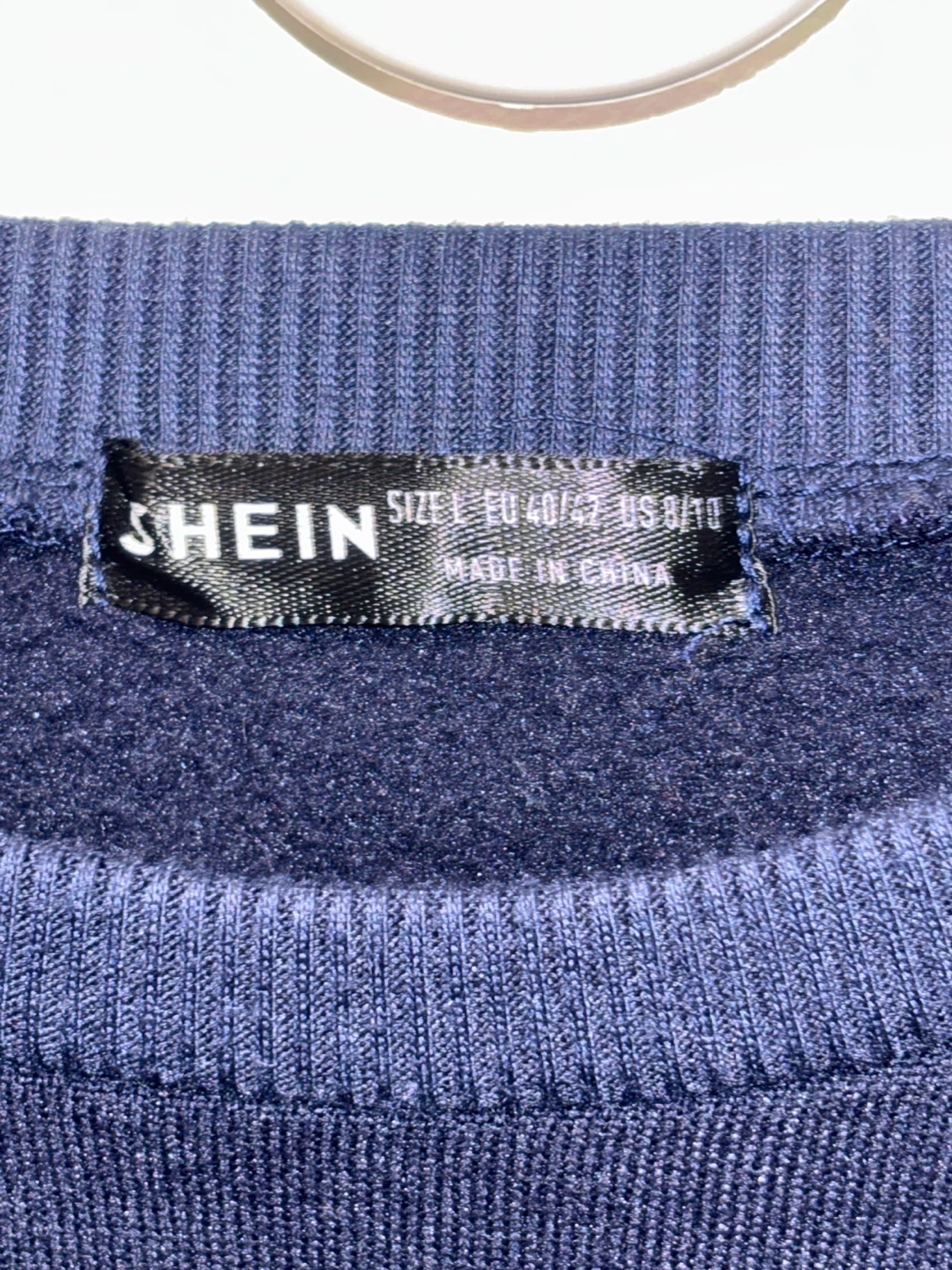 SHEIN Navy Blue Teddy Bear Graphic Sweatshirt Size L - photo 4