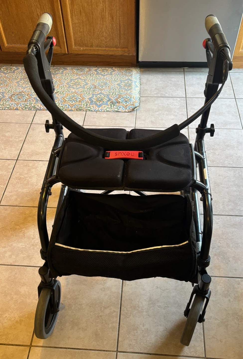Foldable Walking support with Seat & Storage by NEXUS Sweden
