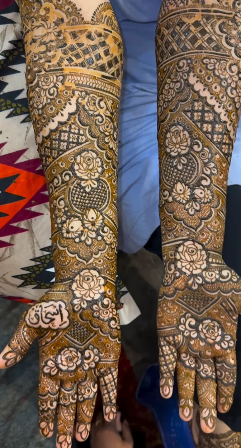 Bridal Indian Pakistani Arabic Bridal Henna Mehendi Tattoo - photo 2