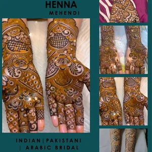 Bridal Indian Pakistani Arabic Bridal Henna Mehendi Tattoo