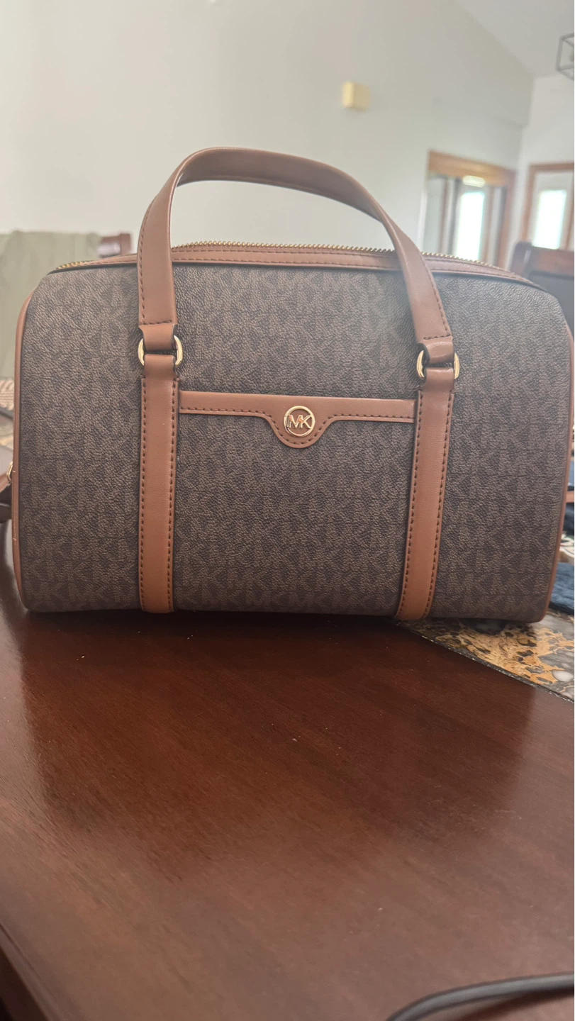 Michael Kors  Medium Signature Logo Duffel Crossbody Bag.