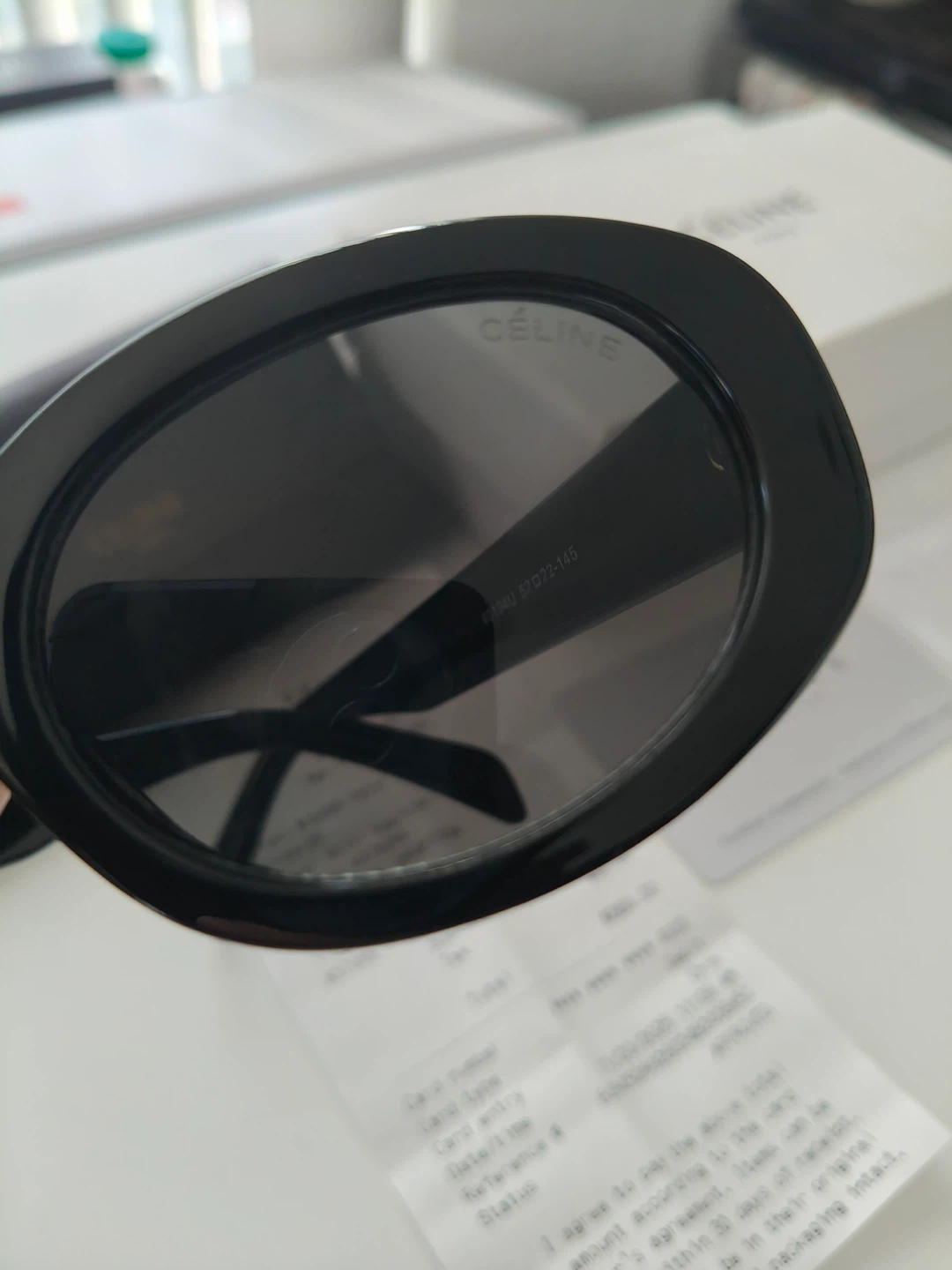 Celine Cat Eye Sunglasses CL4019U 01A Black