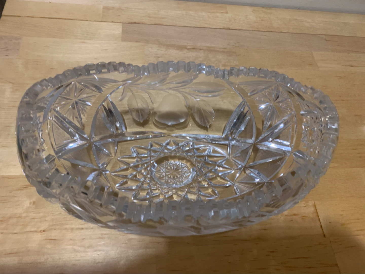Vintage Crystal Serving Bowl - photo 2