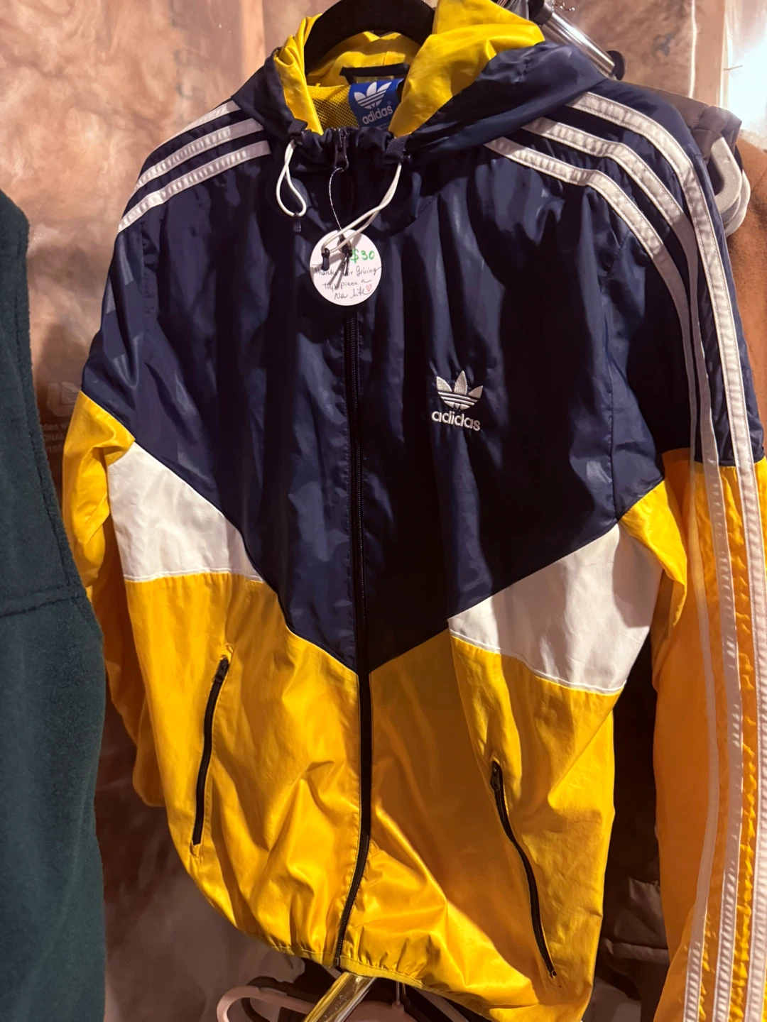 Adidas Windbreaker Jacket - Men's Size M
