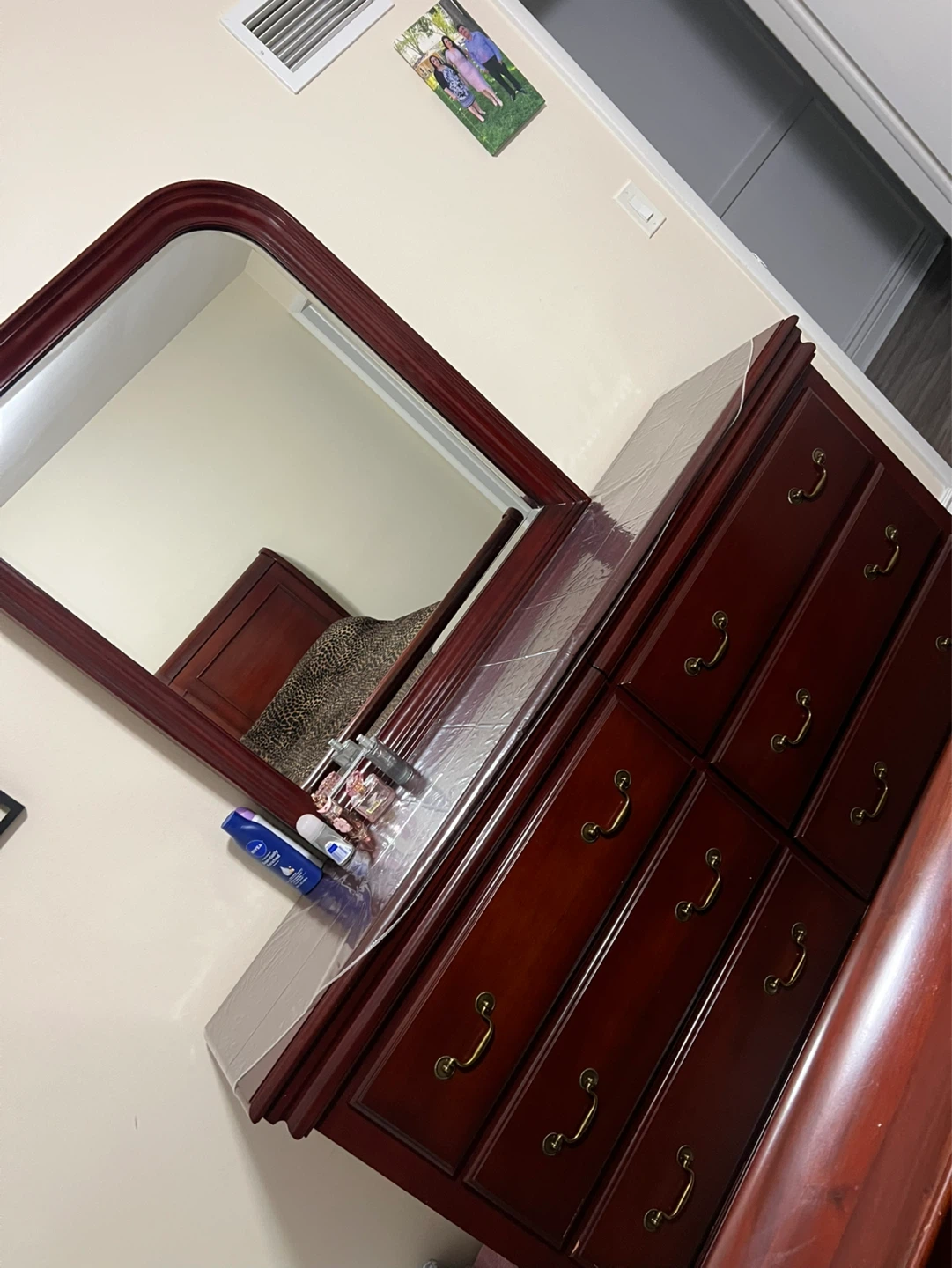 Wooden Bedroom Set - Bed Frame, Dresser, and Nightstand - photo 3