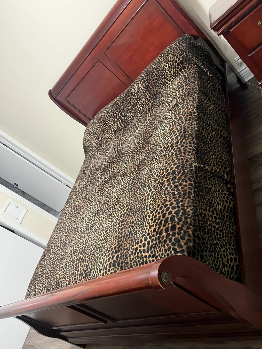 Wooden Bedroom Set - Bed Frame, Dresser, and Nightstand - photo 2