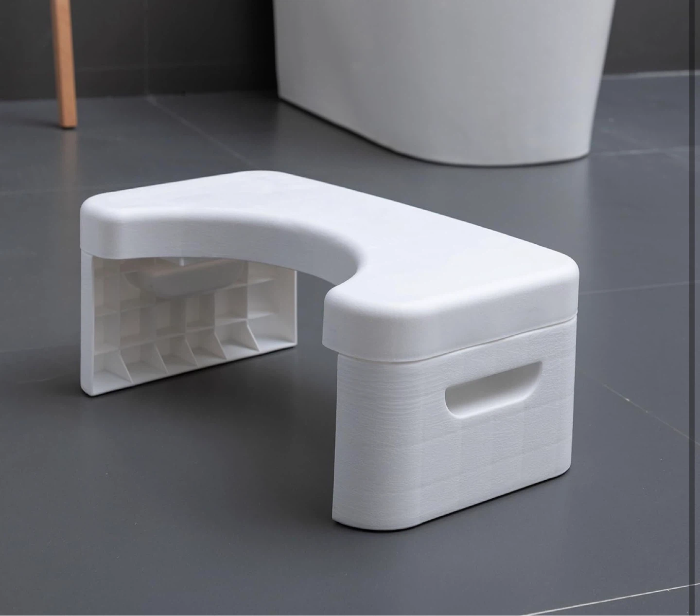 New in package, White Toilet Stool - photo 2