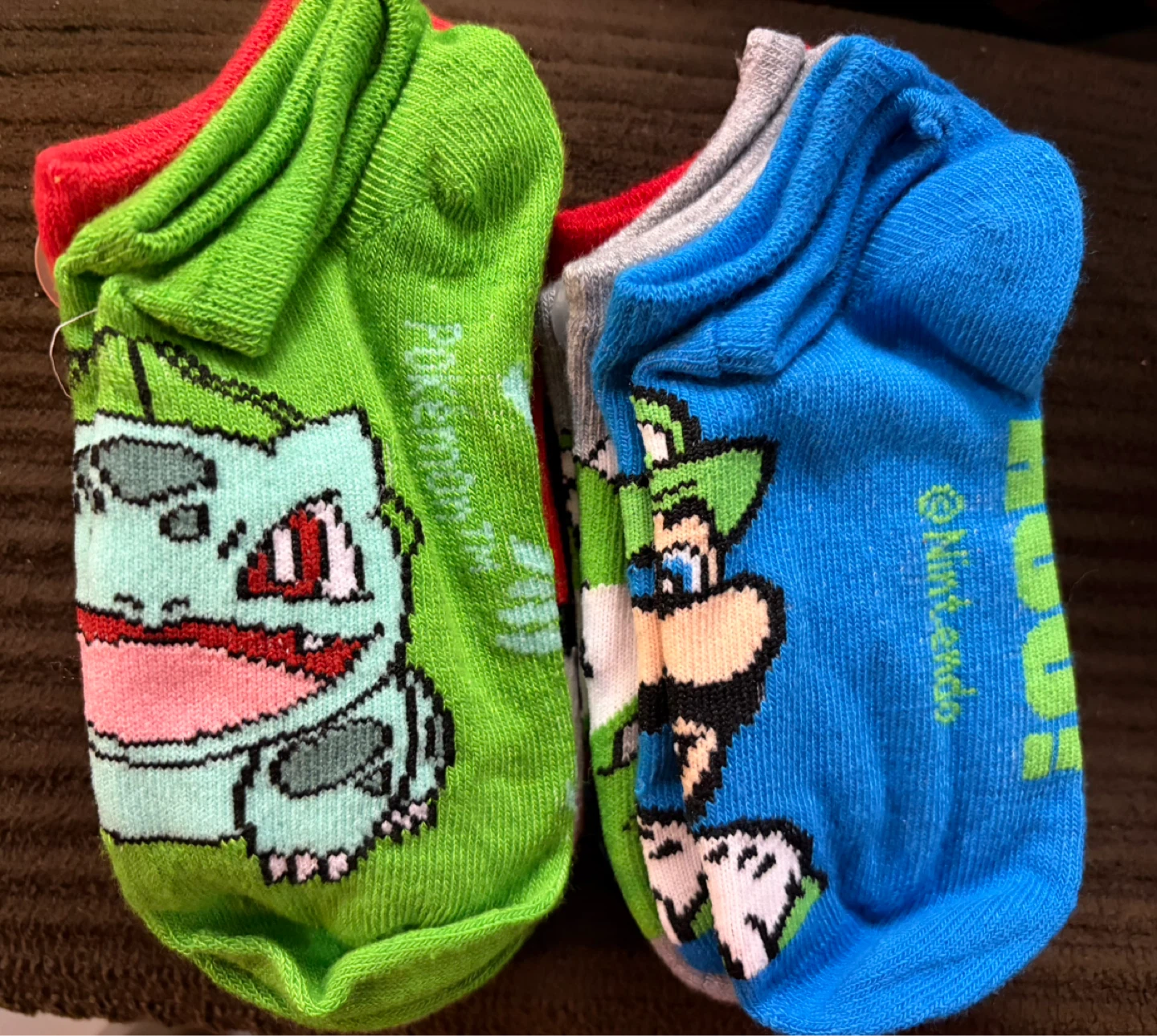 Nintendo Pokemon & Mario Low Cut Socks 5 Pairs - photo 2