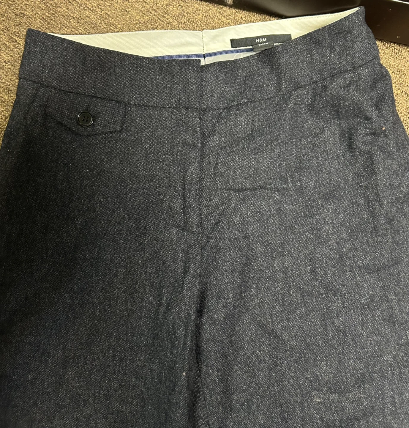 H&M Women's Dark Grey Wide-Leg Trousers - photo 2