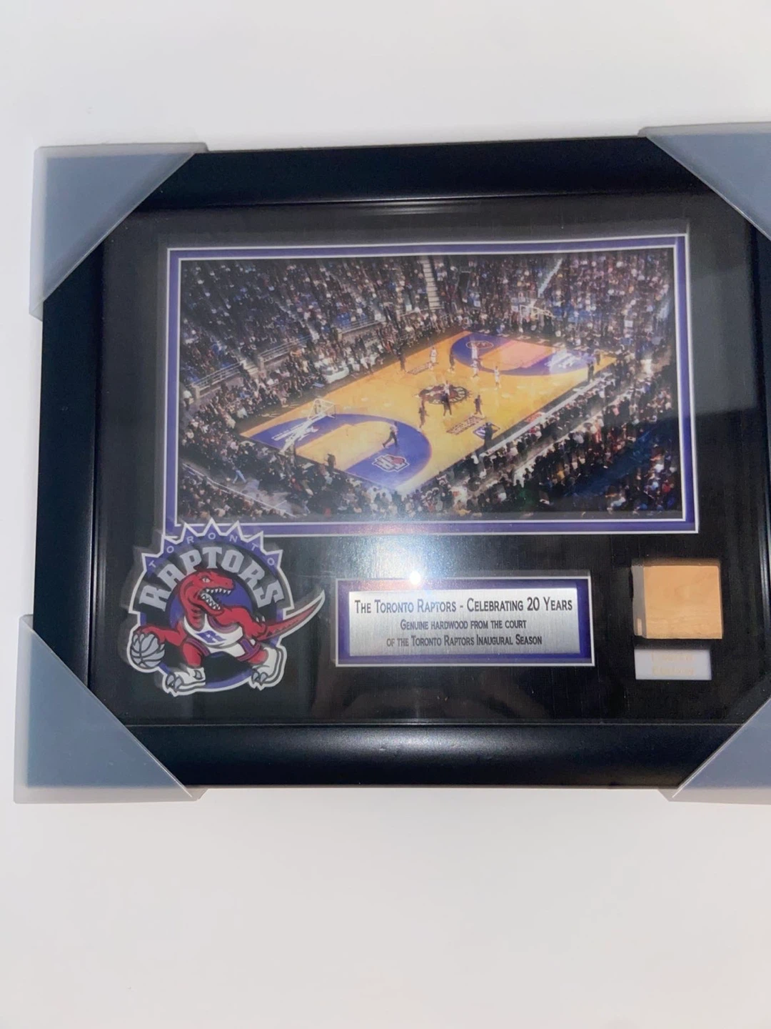 Toronto Raptors "Celebrating 20 Years" Framed Hardwood Piece - photo 3